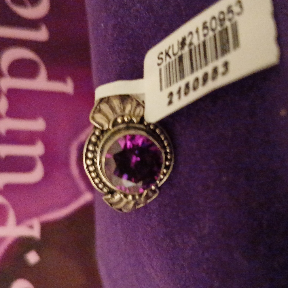 2150953-4 Simulated Purple Diamond in 925. Choose Size 7 or 9 - Bali Legacy